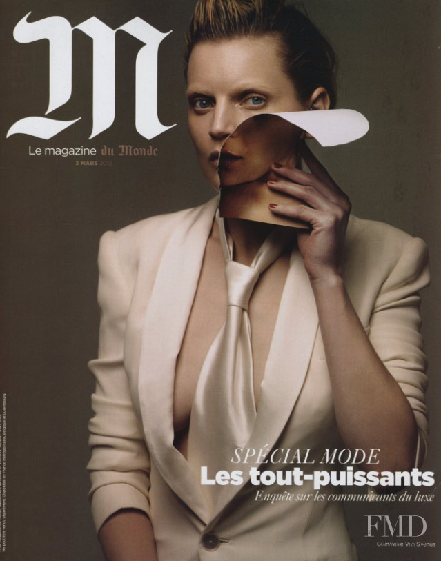 Guinevere van Seenus featured on the M Le Monde cover from March 2012