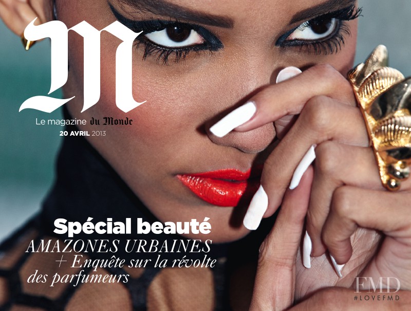Cora Emmanuel featured on the M Le Monde cover from April 2013