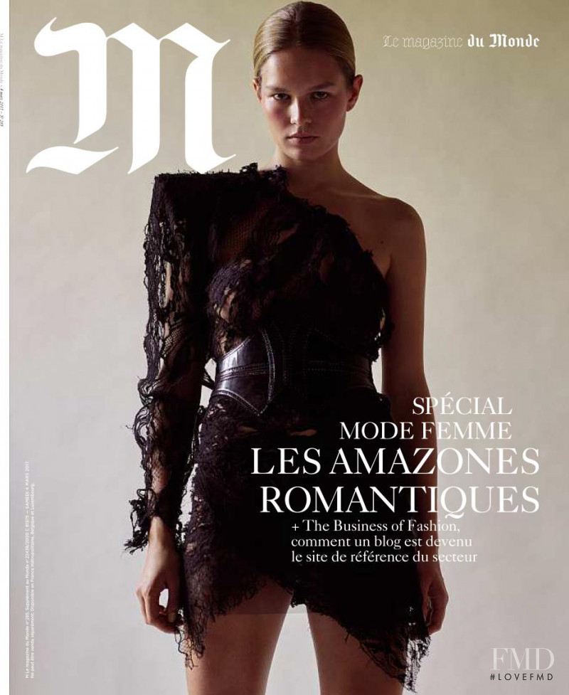 Anna Ewers featured on the M Le Monde cover from March 2017