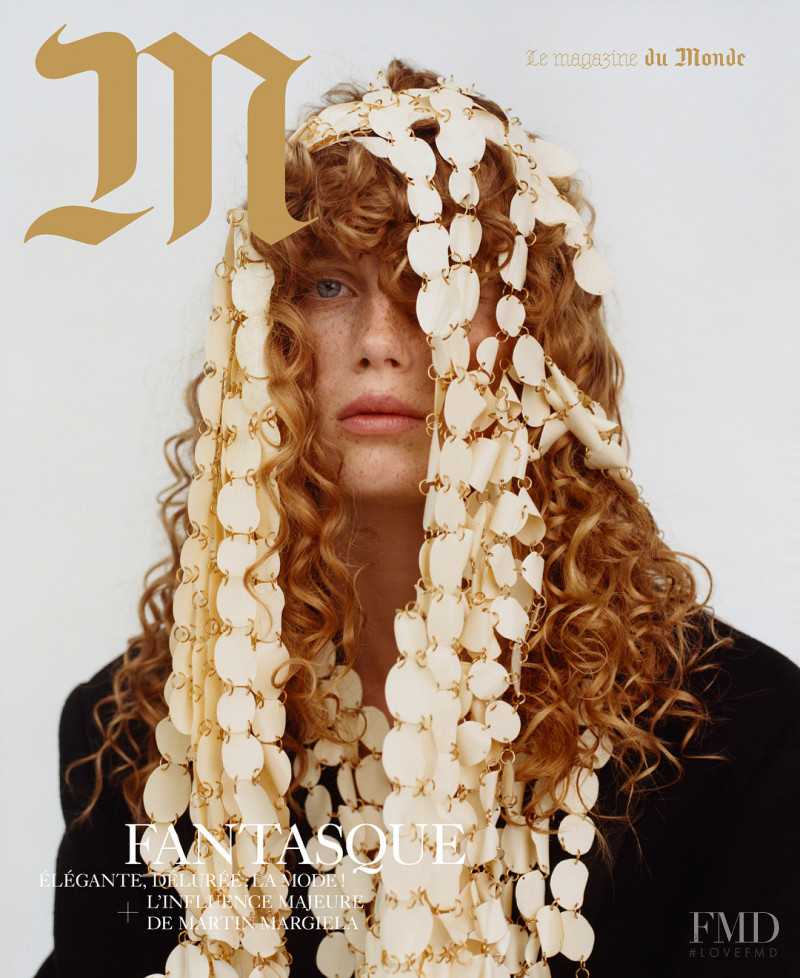Rianne Van Rompaey featured on the M Le Monde cover from September 2017