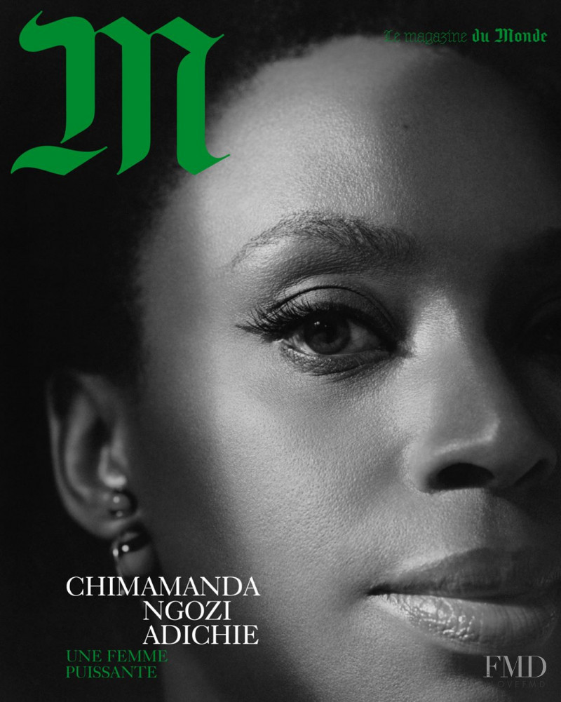 Chimamanda Ngozi Adichie featured on the M Le Monde cover from July 2018