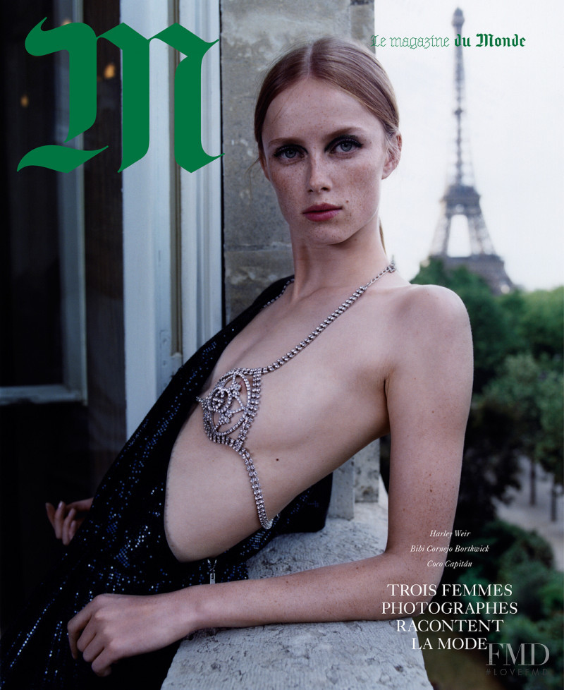 Rianne Van Rompaey featured on the M Le Monde cover from September 2018