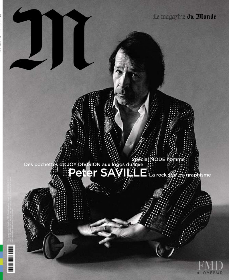 Peter Saville featured on the M Le Monde cover from April 2019
