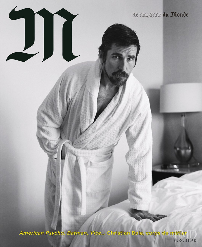 Christian Bale featured on the M Le Monde cover from February 2019