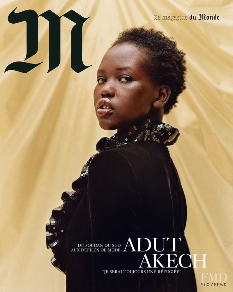 Adut Akech Bior featured on the M Le Monde cover from February 2019