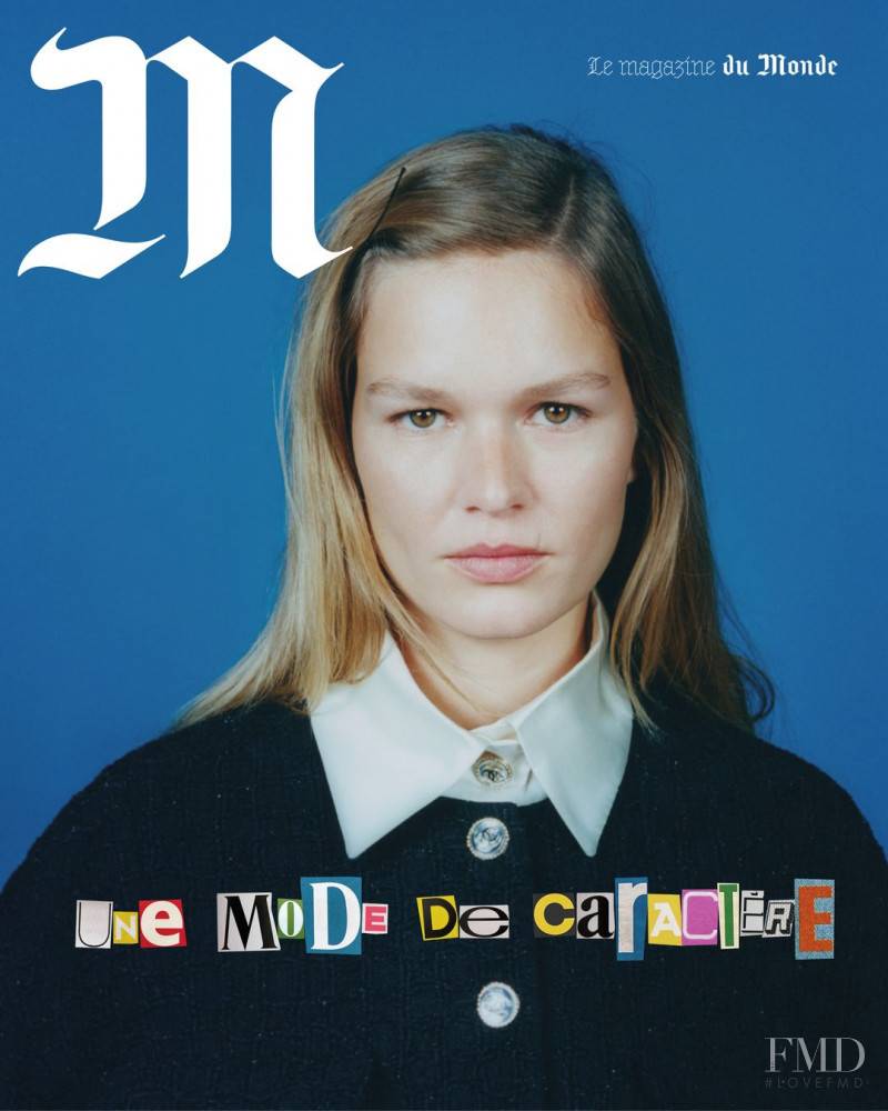 Anna Ewers featured on the M Le Monde cover from February 2021