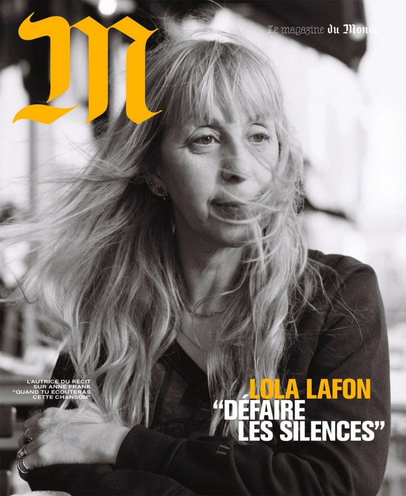 Lola Lafon featured on the M Le Monde cover from January 2023