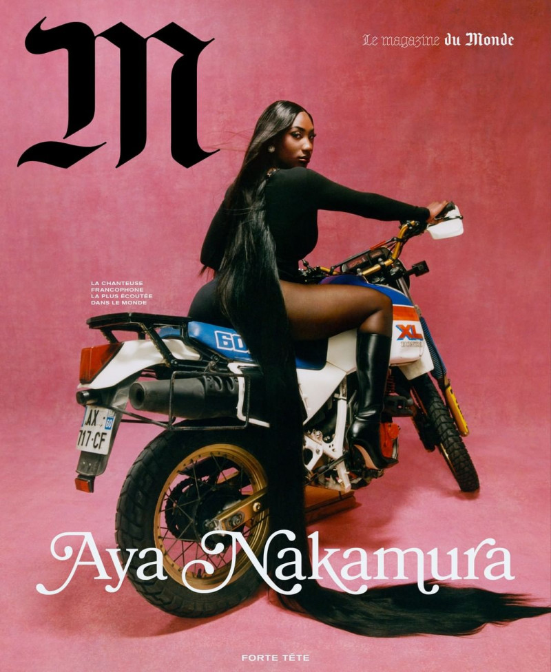 Aya Nakamura featured on the M Le Monde cover from January 2023