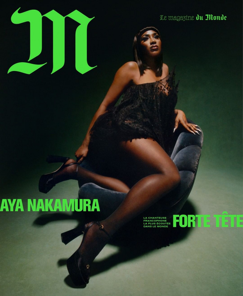 Aya Nakamura featured on the M Le Monde cover from January 2023