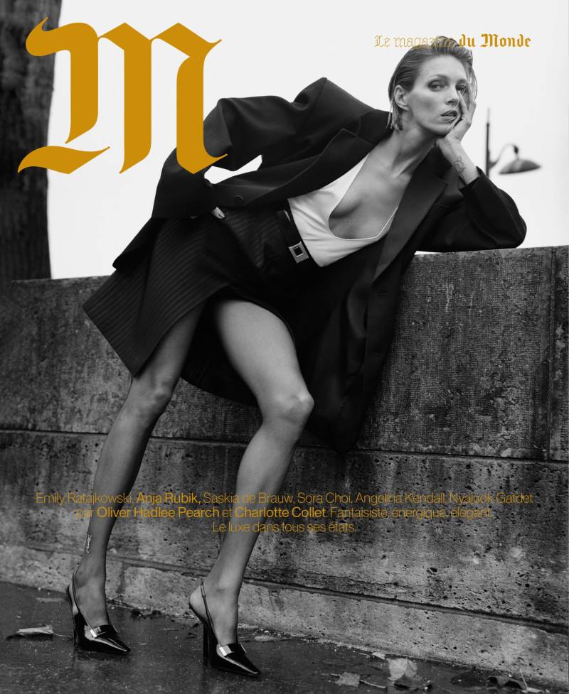 Anja Rubik featured on the M Le Monde cover from November 2023