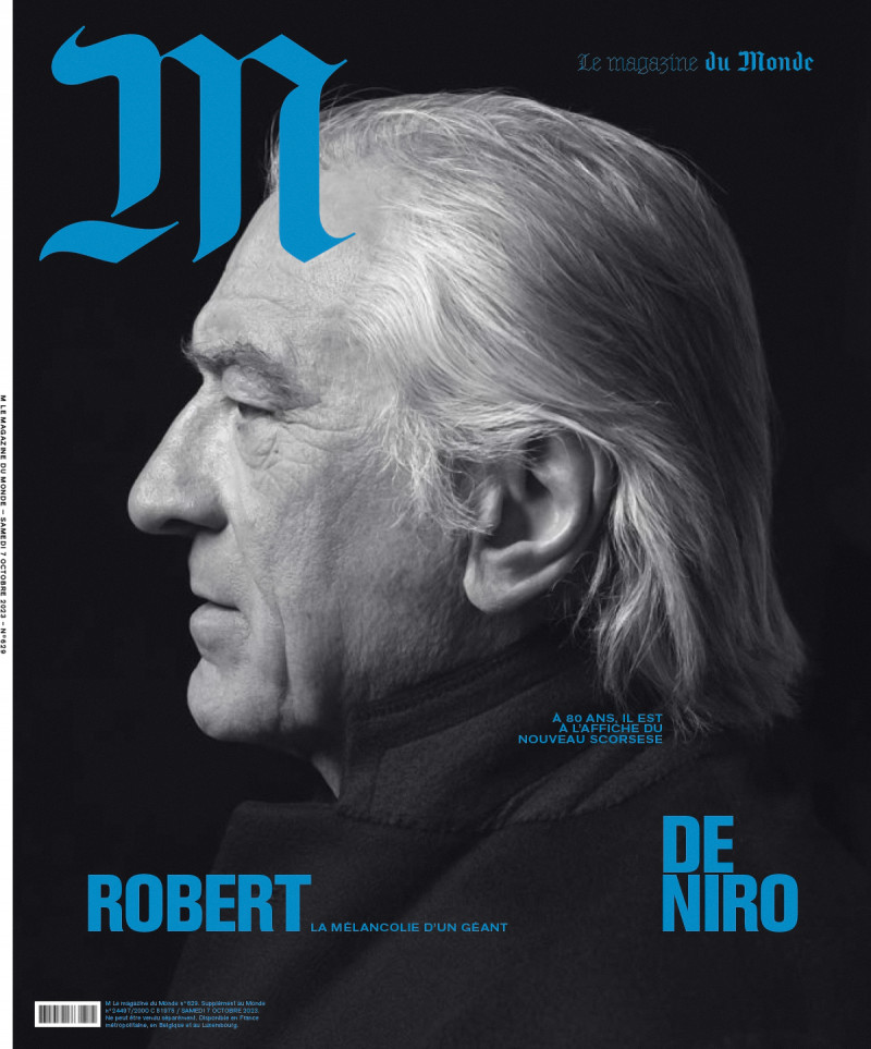 Robert De Niro featured on the M Le Monde cover from October 2023
