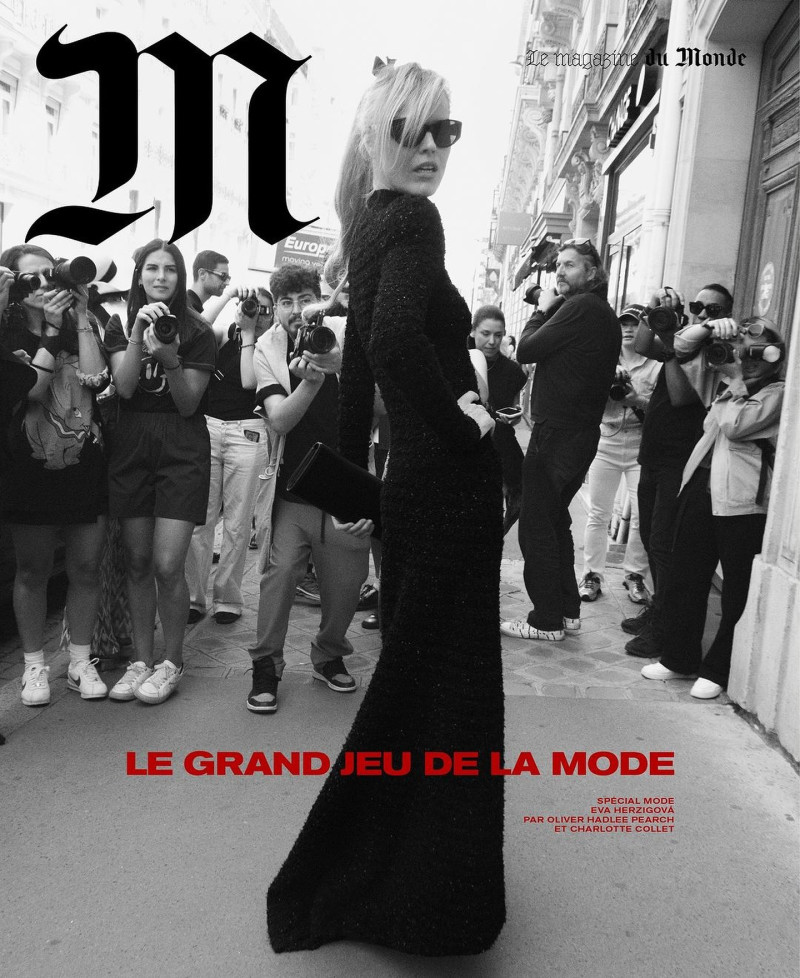 Eva Herzigova featured on the M Le Monde cover from September 2024