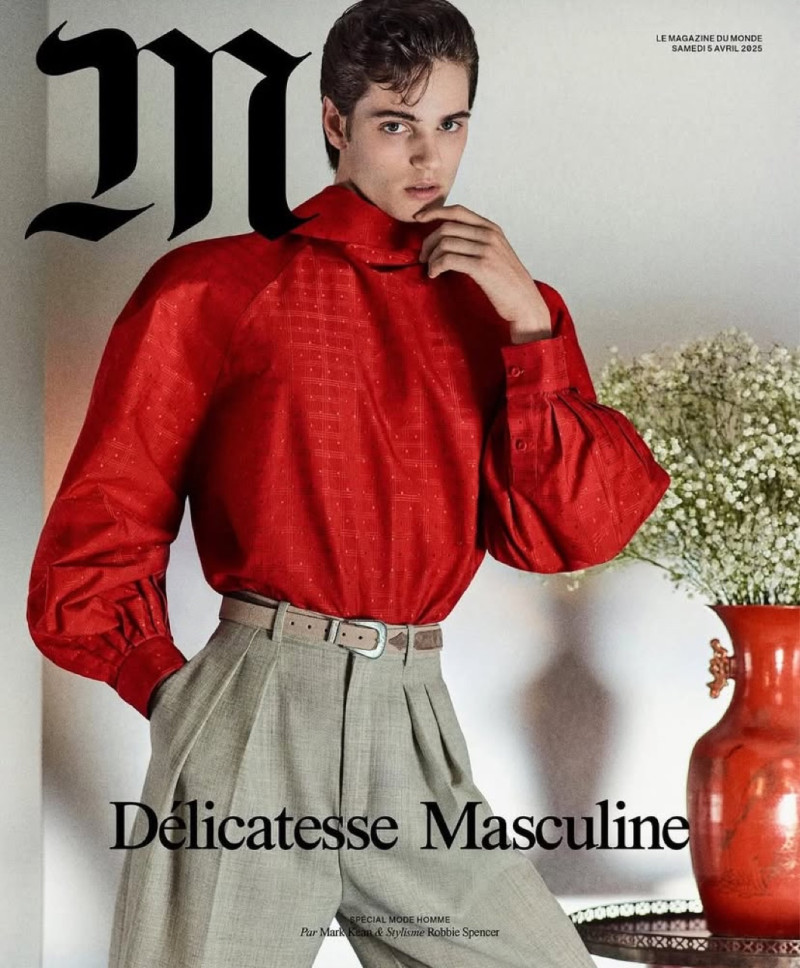 Bas van Geertruy featured on the M Le Monde cover from April 2025