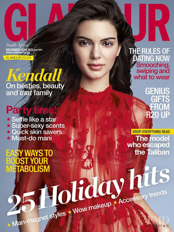 Kendall Jenner featured on the Glamour South Africa cover from December 2016