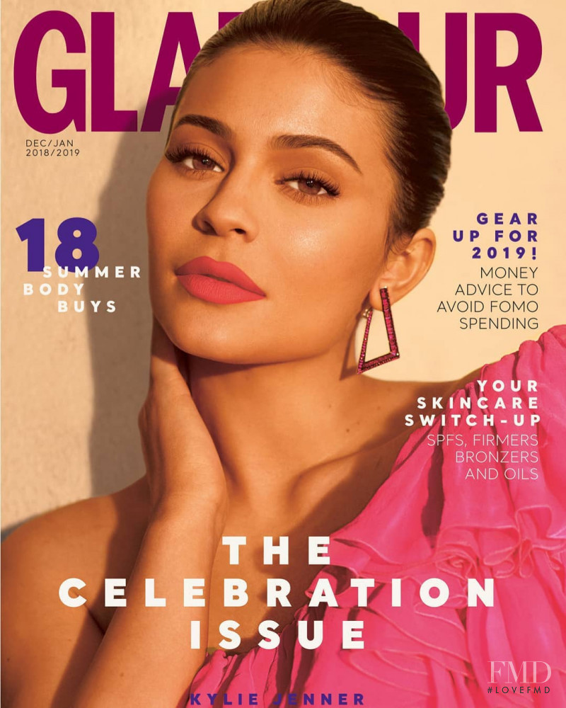 Kylie Jenner featured on the Glamour South Africa cover from December 2018