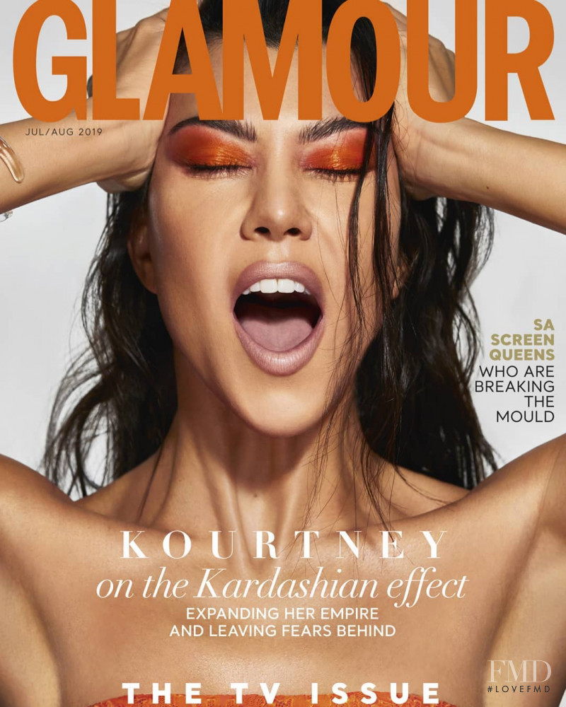 Kourtney Kardashian featured on the Glamour South Africa cover from July 2019