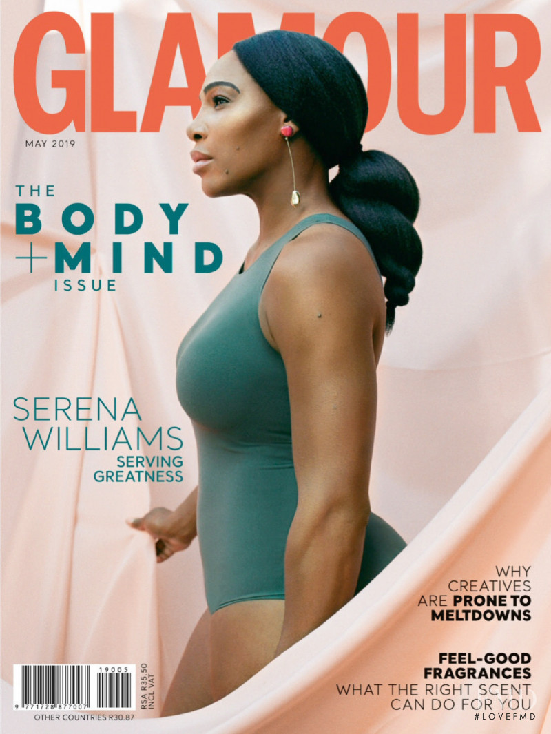 Serena Williams featured on the Glamour South Africa cover from May 2019