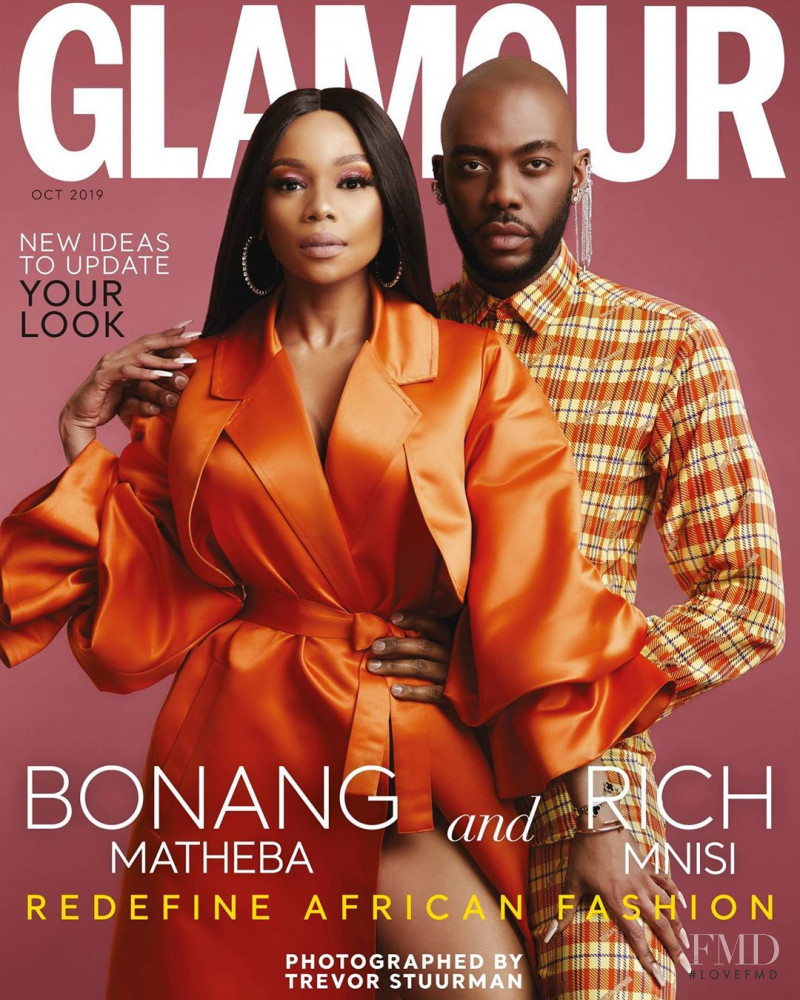 Bonang Matheba, Rich Mnisi featured on the Glamour South Africa cover from October 2019