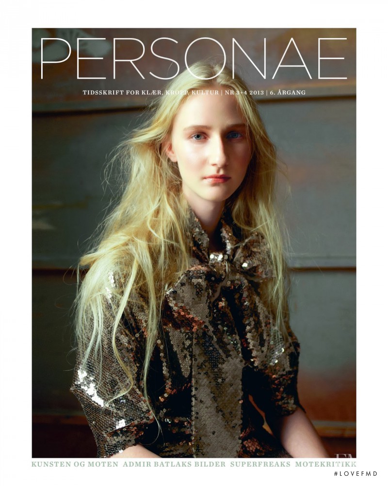 Charlotte Lindvig featured on the Personae Magazine cover from January 2014