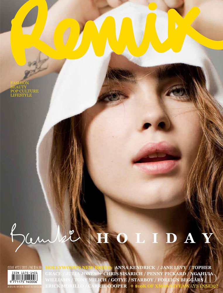 Bambi Northwood-Blyth featured on the Remix Australia cover from December 2011