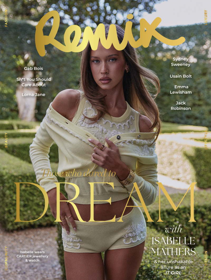 Isabelle Mathers featured on the Remix Australia cover from September 2024