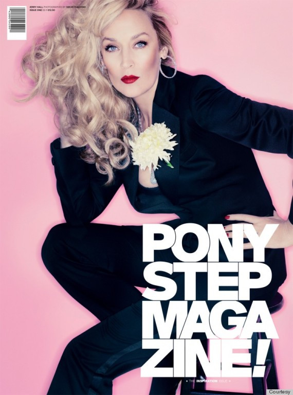 Jerry Hall featured on the PonyStep cover from March 2011