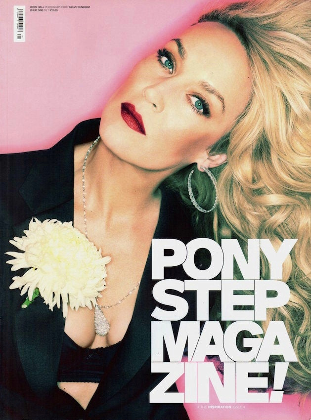 Jerry Hall featured on the PonyStep cover from March 2011