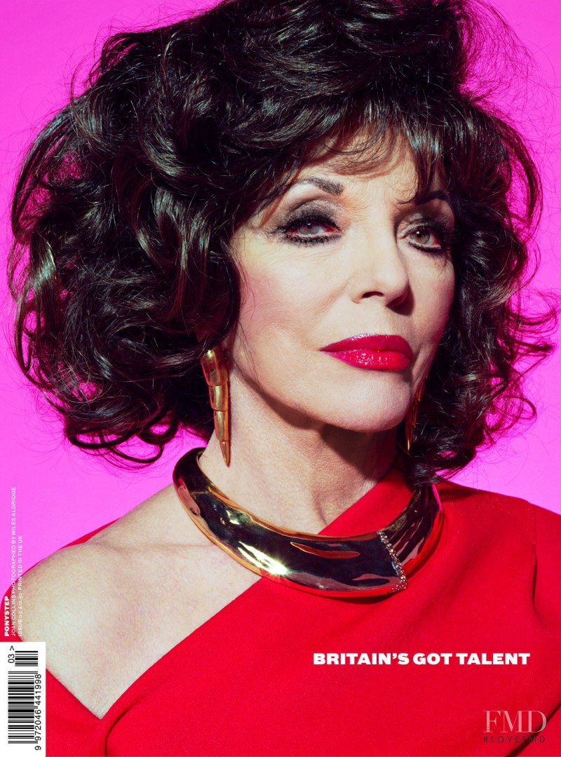 Joan Collins featured on the PonyStep cover from March 2012