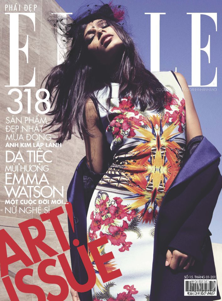 Freida Pinto featured on the Elle Vietnam cover from January 2012