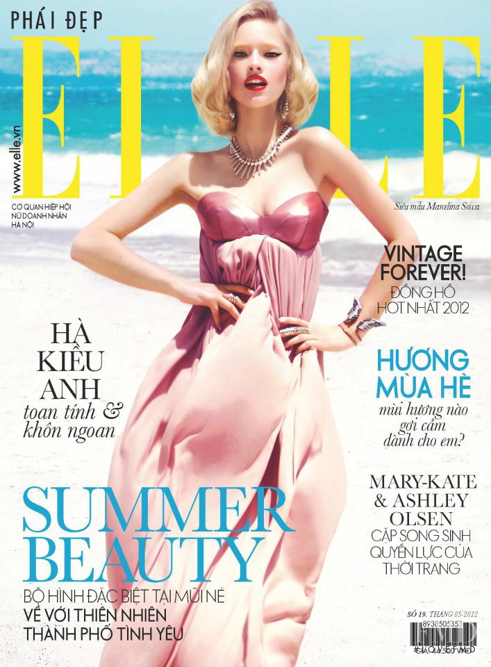 Marcelina Sowa featured on the Elle Vietnam cover from May 2012
