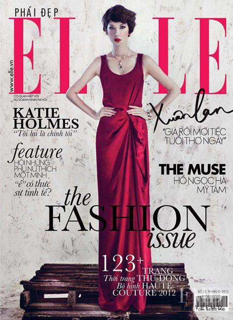 Xuan Lan featured on the Elle Vietnam cover from September 2012