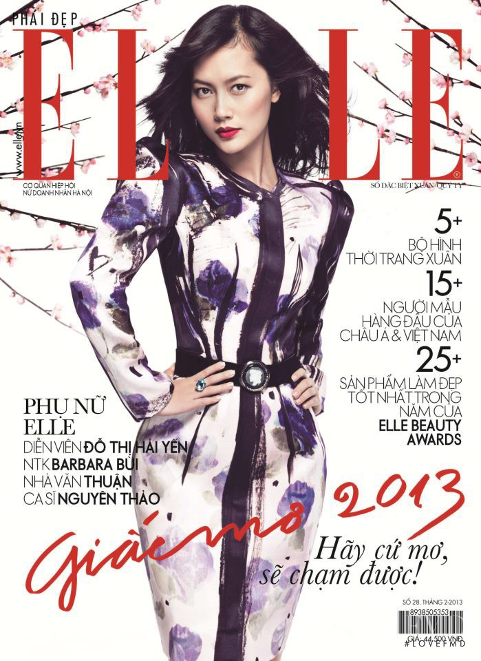  featured on the Elle Vietnam cover from February 2013