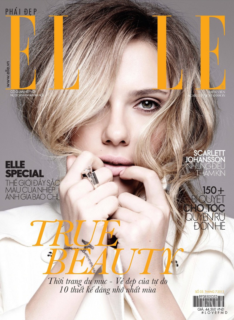 Scarlett Johansson featured on the Elle Vietnam cover from July 2013