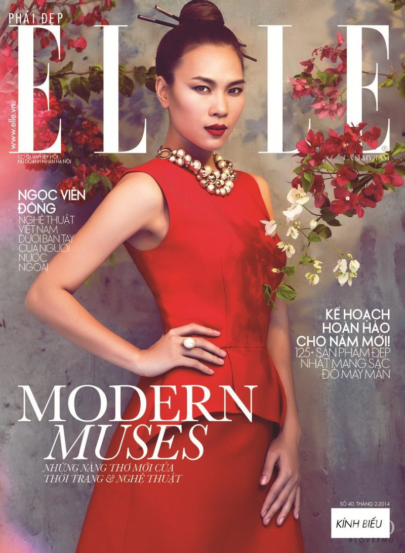  featured on the Elle Vietnam cover from February 2014