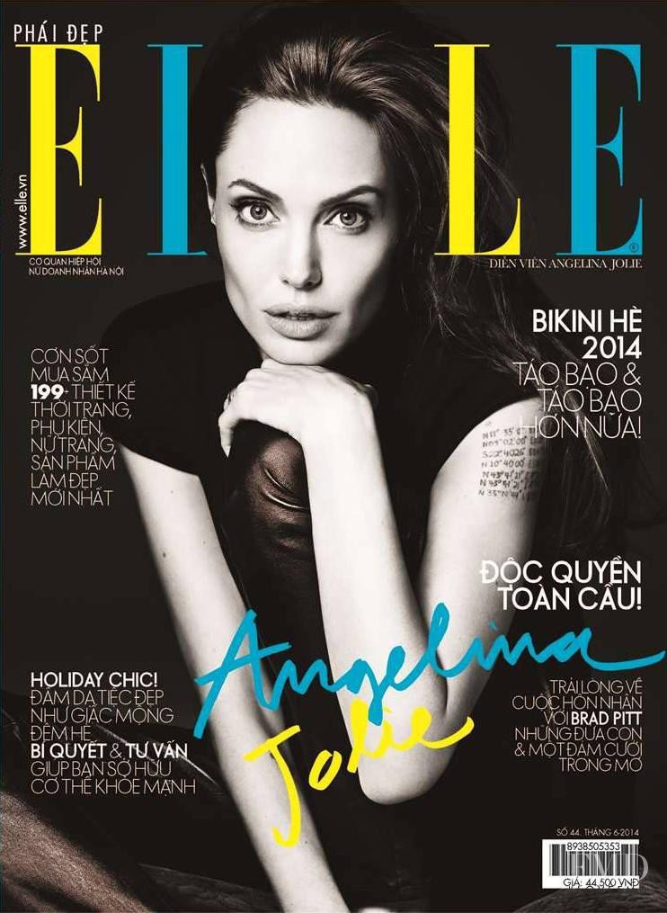 Angelina Jolie featured on the Elle Vietnam cover from June 2014