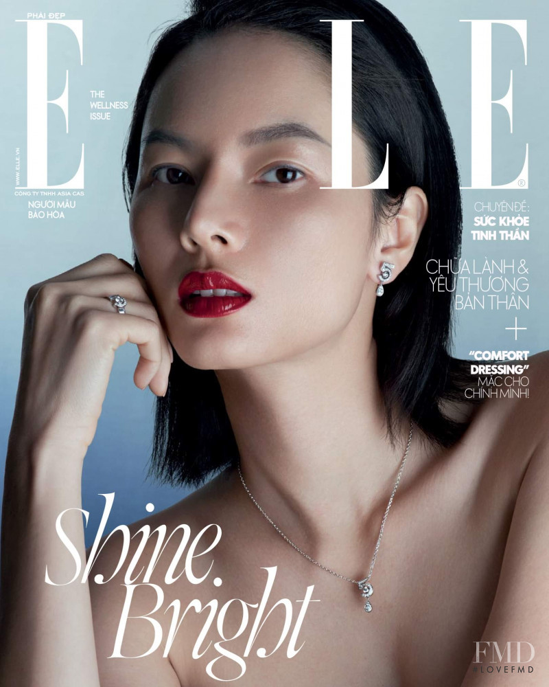 Bao Hoa featured on the Elle Vietnam cover from June 2021