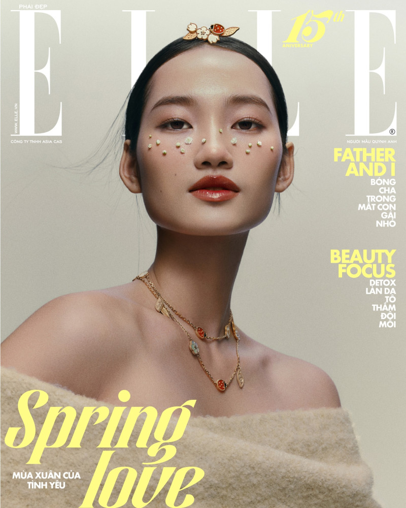 Quynh Anh Nguyen featured on the Elle Vietnam cover from January 2025
