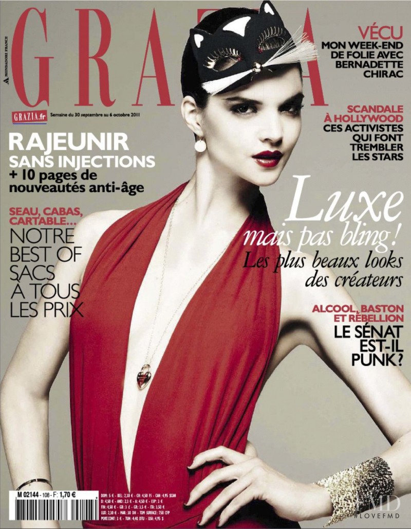 Patricia Schmid featured on the Grazia France cover from September 2011
