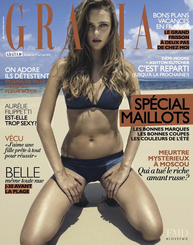 Anne Katrine Sibbersen featured on the Grazia France cover from June 2012