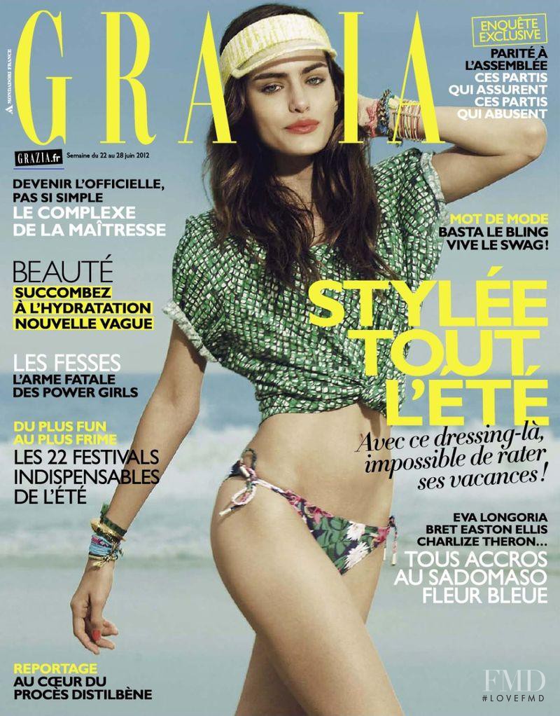 Renata Sozzi featured on the Grazia France cover from June 2012