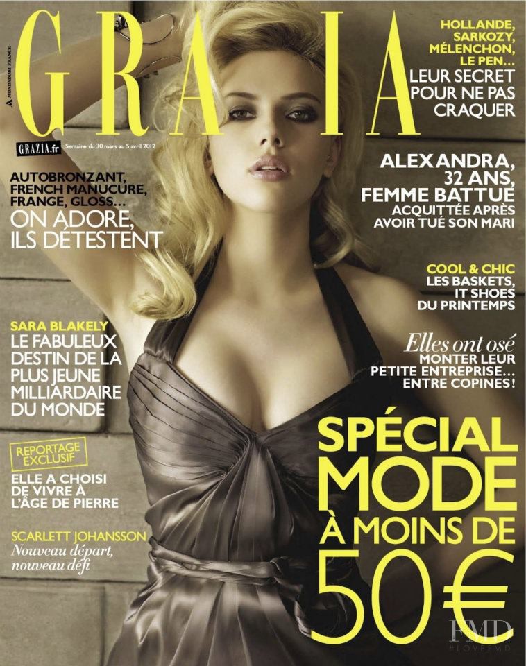 Scarlett Johansson featured on the Grazia France cover from March 2012