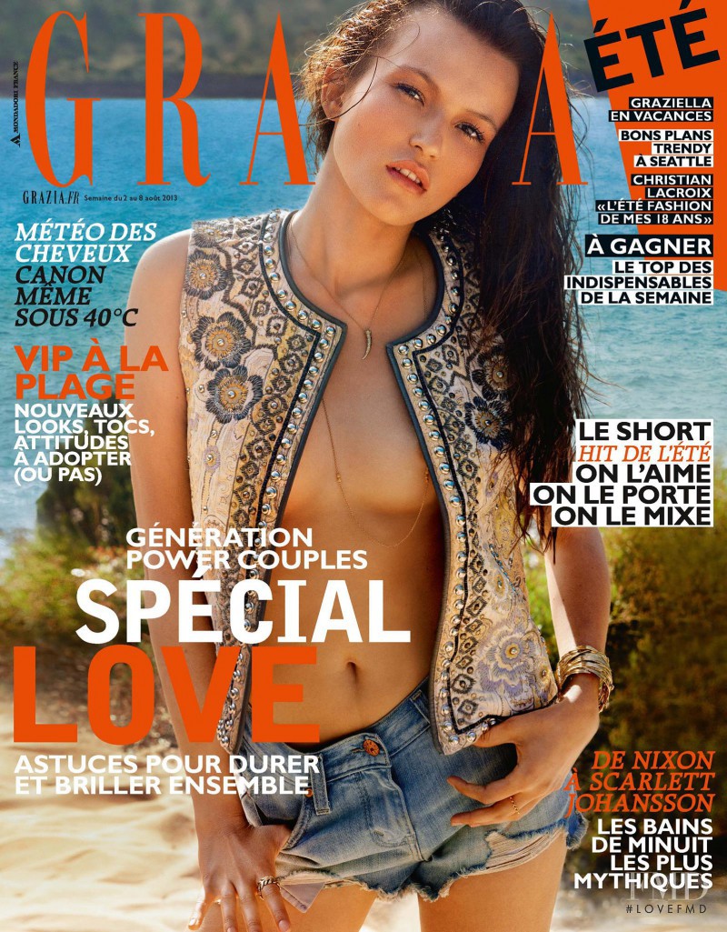 featured on the Grazia France cover from August 2013