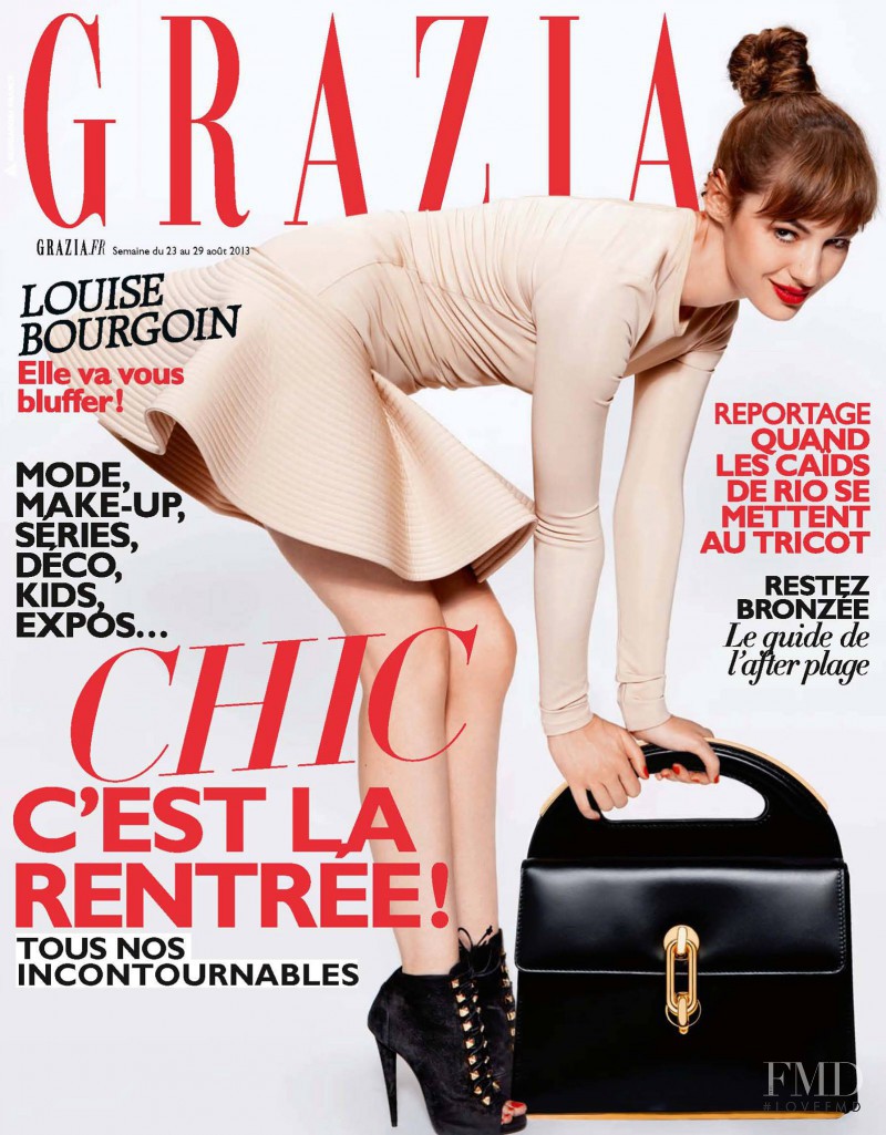Louise Bourgoin featured on the Grazia France cover from August 2013