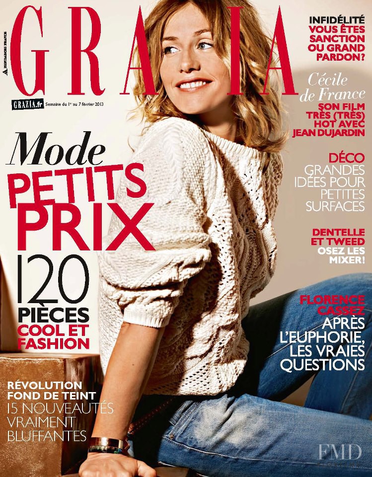  featured on the Grazia France cover from February 2013
