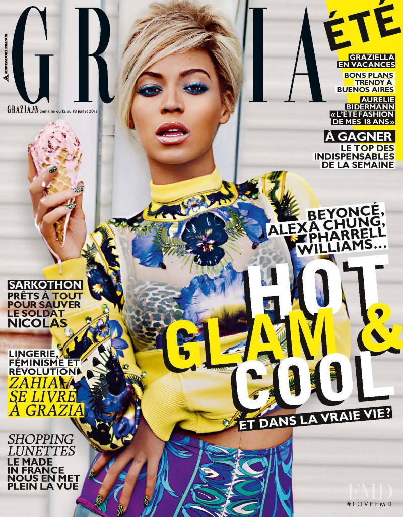 Beyoncé Knowles featured on the Grazia France cover from July 2013