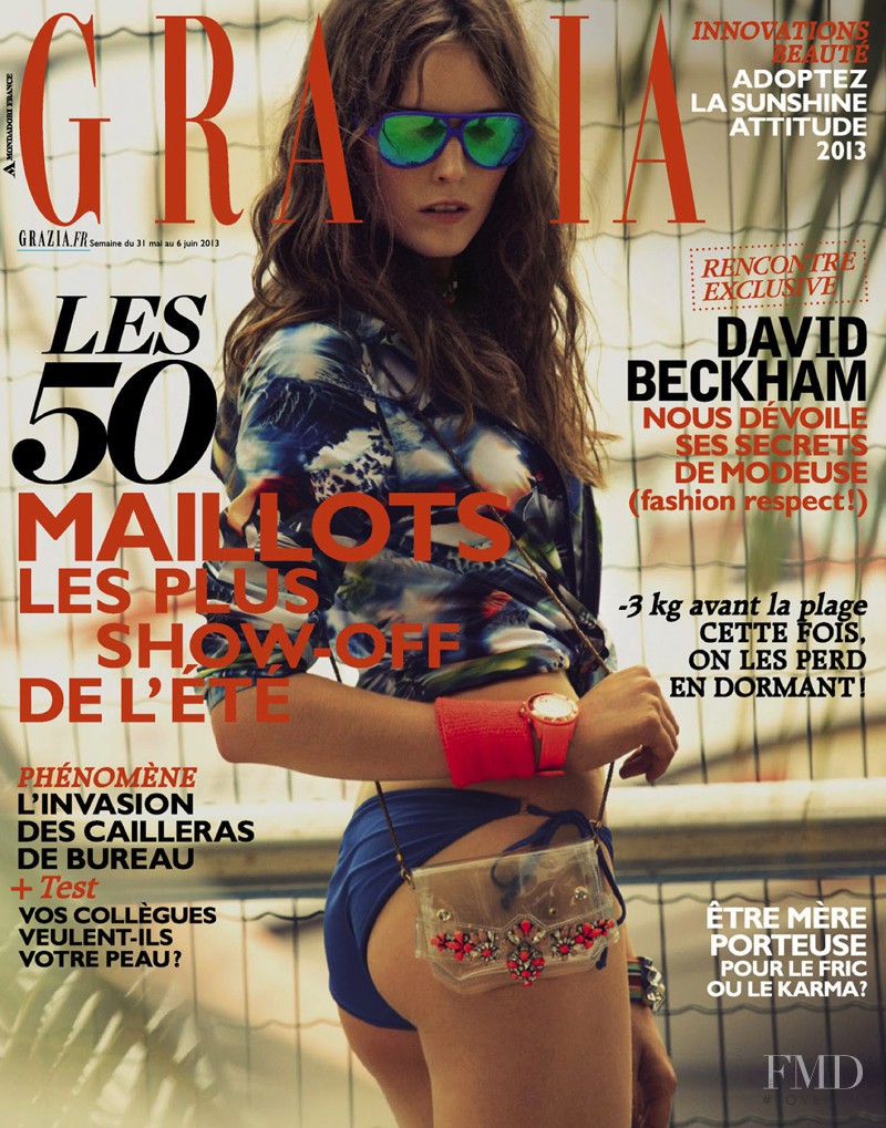 Myf Shepherd featured on the Grazia France cover from May 2013
