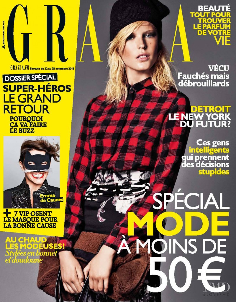  featured on the Grazia France cover from November 2013