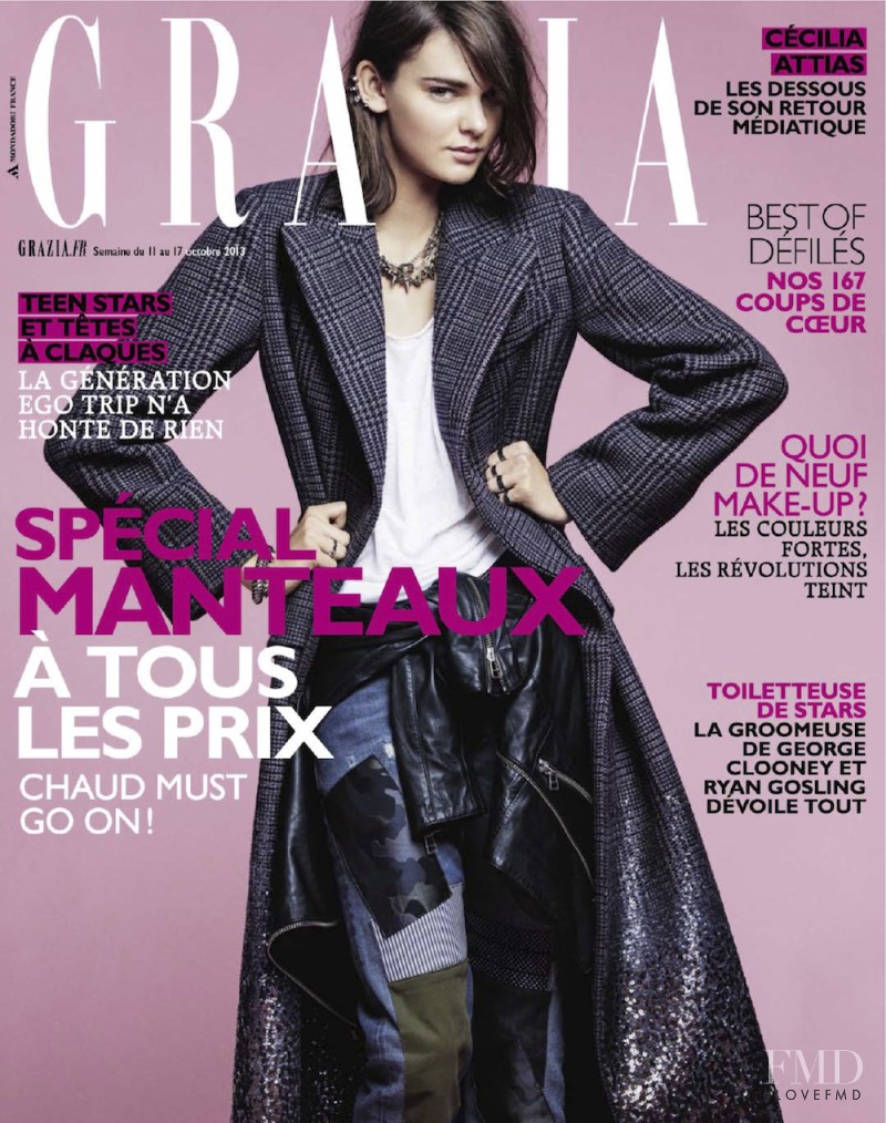 Kersti Pohlak featured on the Grazia France cover from October 2013