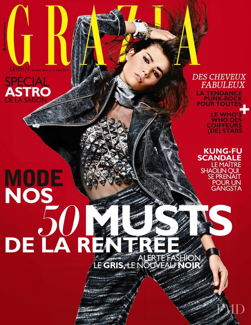 Sheila Marquez featured on the Grazia France cover from September 2013