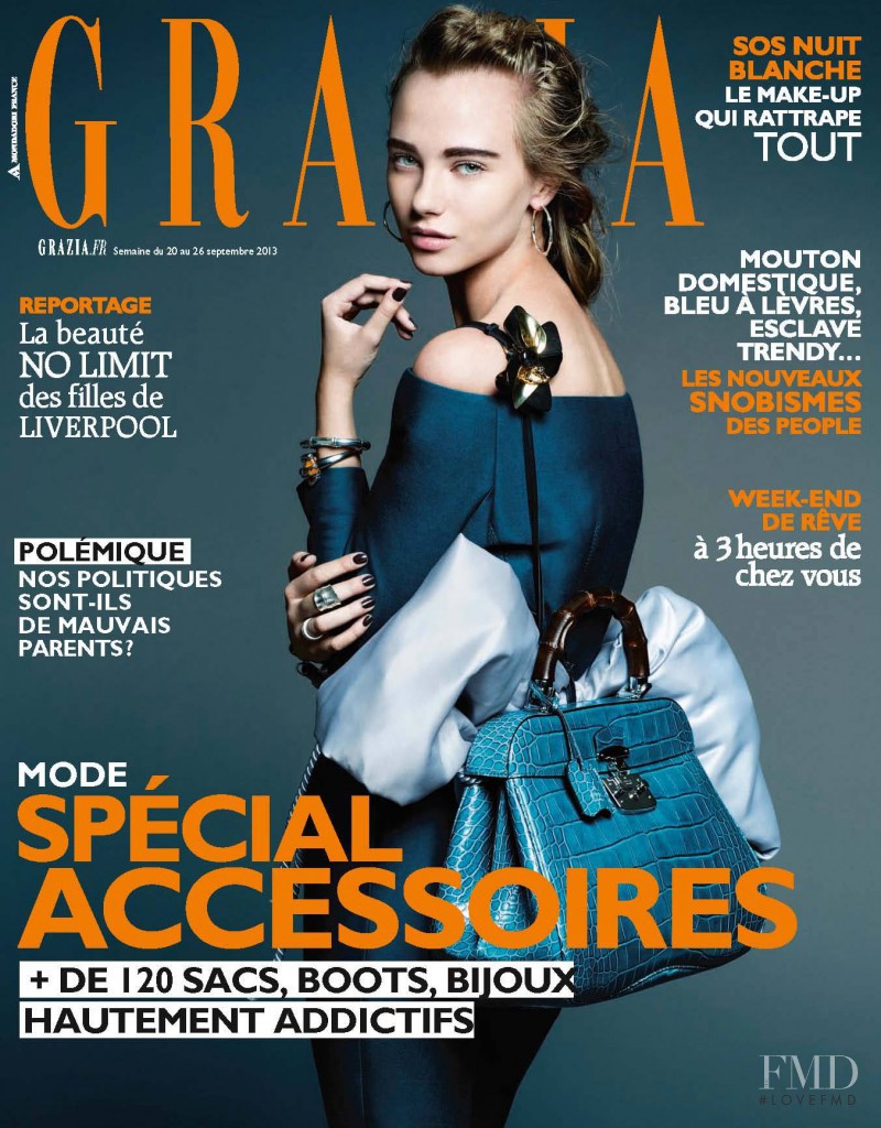  featured on the Grazia France cover from September 2013